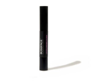 Bossface Lip plumping Gloss standing on its own with a white background