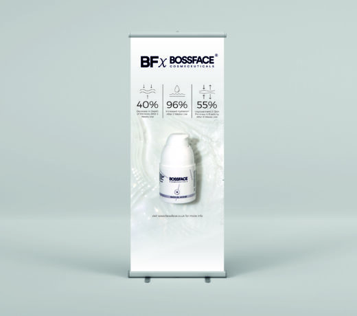 bossface pull up banner - HA water gel