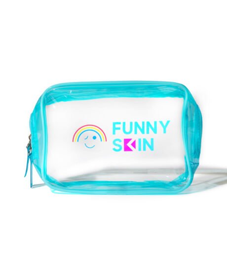 funny skin clear make up bag